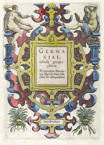 Niederländischer Kupferstecher -  -  - Germaniae tabule geographicae (Mercator)