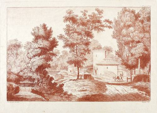 Auvray, Pierre-Laurent - Nach Jean Baptiste Sarrazin - Nach Jean Baptiste Sarrazin - Italienische Landschaft