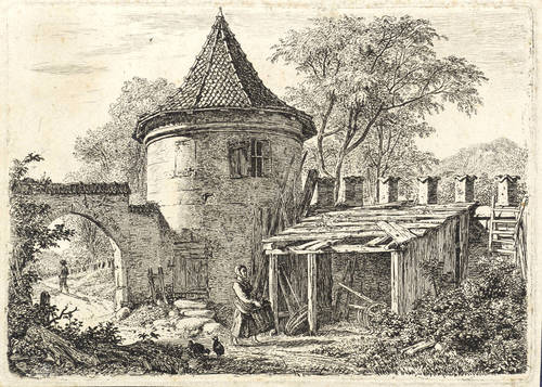 Erhard, Johann Christoph -  -  - Der niedrige runde Turm