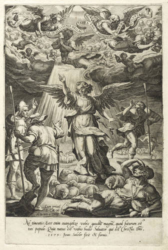 Sadeler, Johann d.Ä. -  -  - Verkündigung an die Hirten