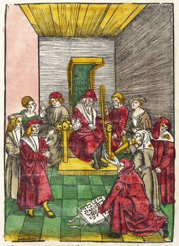 Monogrammist HF - Laienspiegel (Ulrich Tengler) - Laienspiegel (Ulrich Tengler) - Ains Juden Ayd (Eines Juden Eid)