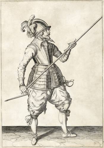 Gheyn II., Jakob de - Landsknecht mit erhobenen Spies - Landsknecht mit erhobenen Spies - 