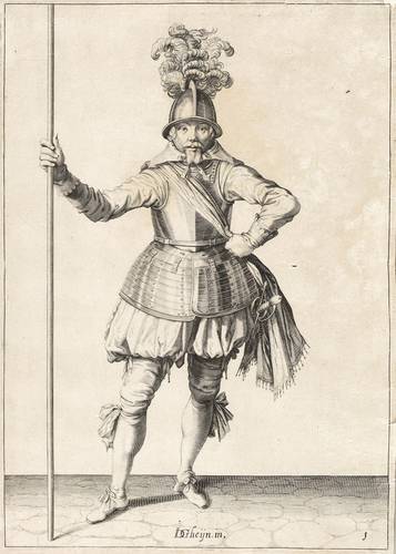 Gheyn II., Jakob de - Landsknecht mit Spies auf dem Boden - Landsknecht mit Spies auf dem Boden - 