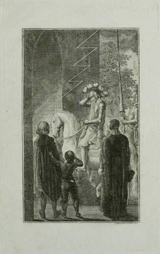 Chodowiecki, Daniel Nikolaus -  -  - Gustav Adolf von Schweden verschont Landshut