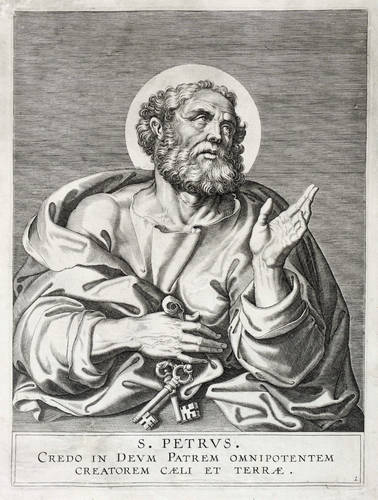 Flämischer Kupferstecher -  -  - S. Petrus