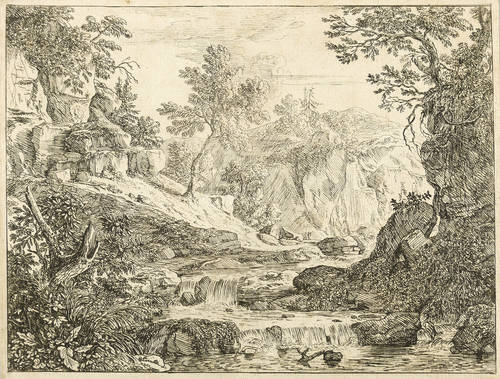 Meyer, Felix - Felslandschaft mit Fluß - Felslandschaft mit Fluß - 