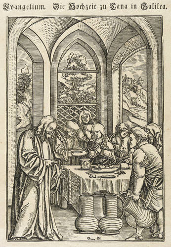Schäufelein, Hans -  -  - Evangelium. Die Hochzeit zu Cana in Galilea