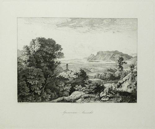 Richter, Adrian Ludwig -  -  - Apeninnen Aussicht