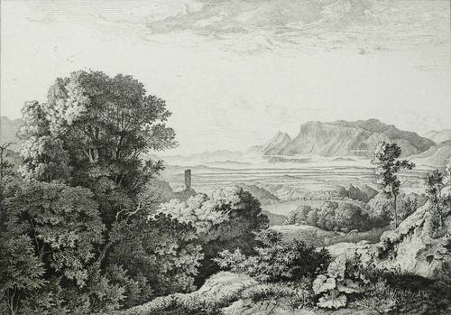 Richter, Adrian Ludwig -  -  - Apeninnen Aussicht