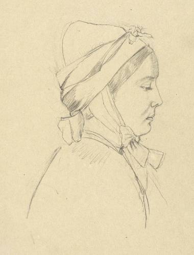 Roth, Sophie von -  -  - Junge Frau mit Kopftuch