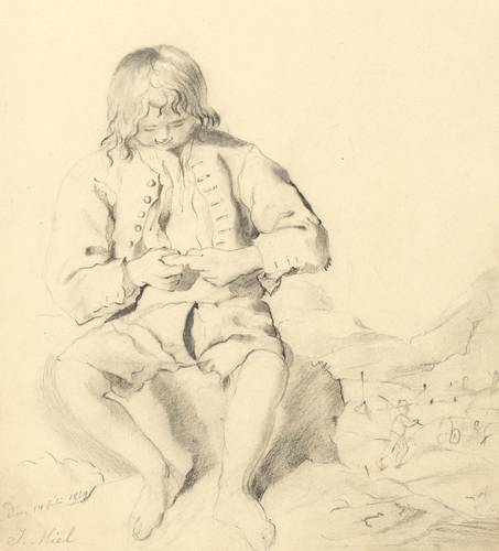 Roth, Sophie von -  -  - Die Rast (nach Jan Miel)