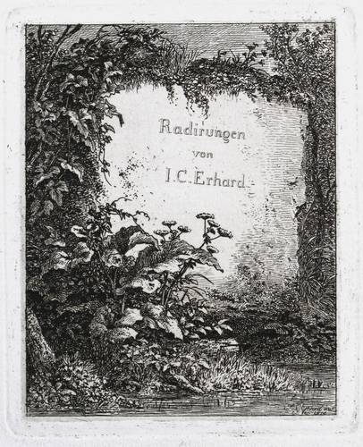 Erhard, Johann Christoph -  -  - Die Titelvignette mit dem großen Stein