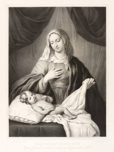 Spanisch (17. Jh.) (nach) -  -  - Maria mit dem Christus Kinde