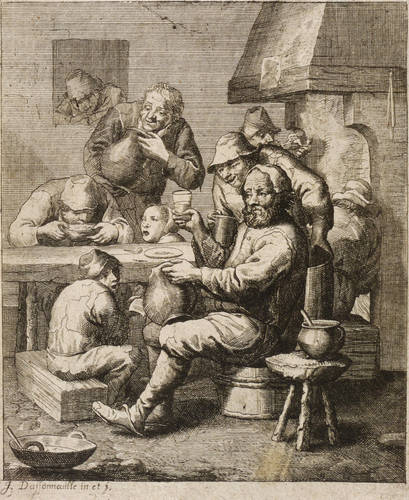 Dassonville, Jacques -  -  - Essende und trinkende Bauern