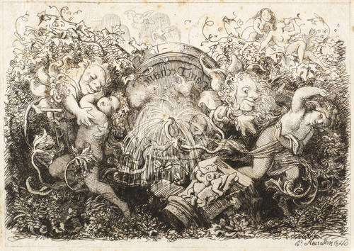 Neureuther, Eugen -  -  - Dom Dechant (Weinfass mit Gnomen)