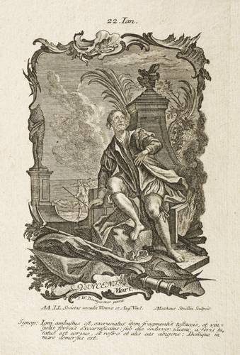 Steidlin, Johann Matthias - Heiligenkalender. - Vinzenz von Valencia - Heiligenkalender. - Vinzenz von Valencia - S. Vincent[ius] Mart.