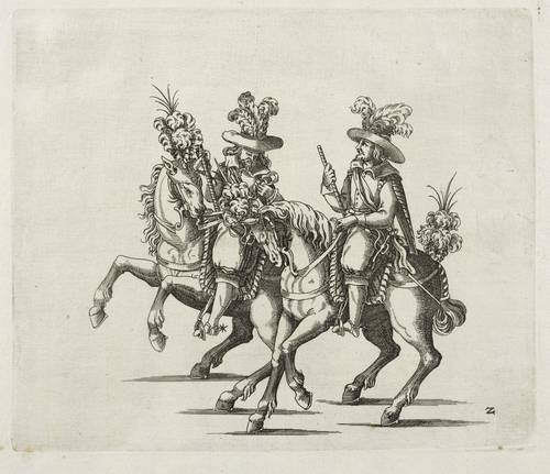 Küchler, Bathasar - Aufzug und Ritterspiel der Stuttgarter Hochzeit - Aufzug und Ritterspiel der Stuttgarter Hochzeit - Zwei berittene Herolde