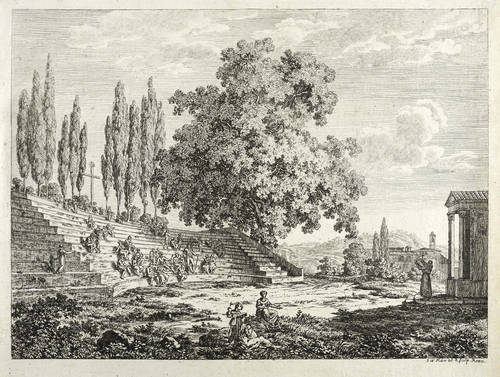 Huber, Jakob Wilhelm -  -  - Gottesdienst im Amphitheater