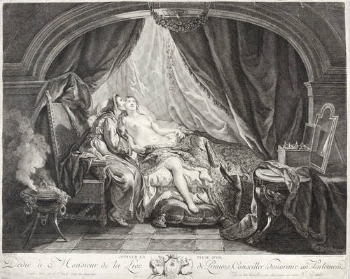 Daullé, Jean -  -  - Jupiter en pluie d'or (Danae)