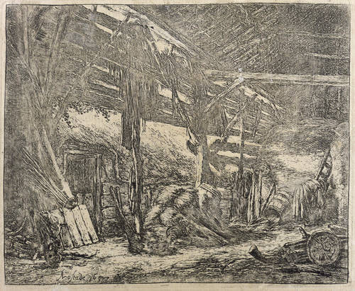 Ostade, Adriaen van -  -  - Die Scheune