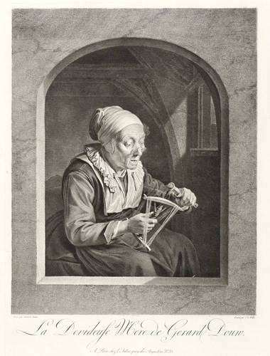 Wille, Johann Georg -  -  - La devideuse Mere