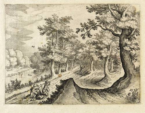 Merian, Matthäus d.Ä - Schwalbacher Reise - Schwalbacher Reise - Überfall auf der Landstraße im Aartal
