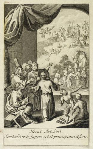 Bernigeroth, Johann Martin - De arte poetica (Horaz) - De arte poetica (Horaz) - Poeten vor dem Parnass