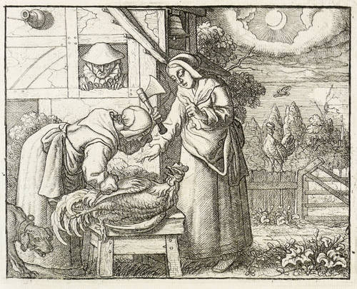 Dudley, Thomas - Die Mägde und der Haushahn (Aesop) - Die Mägde und der Haushahn (Aesop) - 