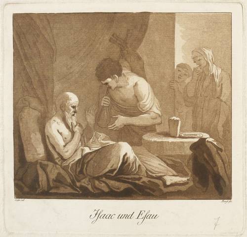Bause, Johann Friedrich -  -  - Isaac und Esau