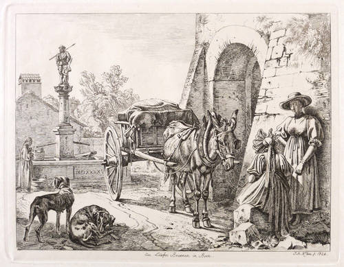 Klein, Johann Adam -  -  - Am Läufer Brunnen in Bern