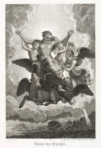 Raffael (nach) -  -  - Vision des Ezechiel