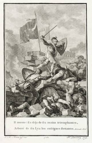 Guttenberg, Heinrich - Henriade (Voltaire) - Henriade (Voltaire) - Erstürmung der Barrikade