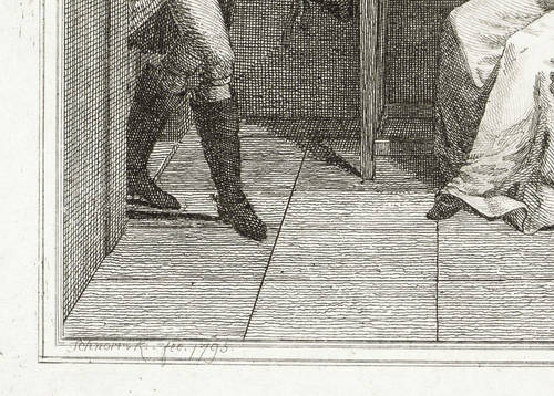 Schnorr von Carolsfeld, Veit Hanns - Miniaturgemälde (bei Georg David Meyer) - Miniaturgemälde (bei Georg David Meyer) - Besuch eines Offiziers. Putten