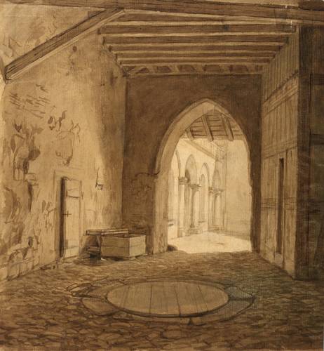 Beer, Wilhelm Amandus -  -  - Durchgang in einen Hof (Friedberg in Hessen)