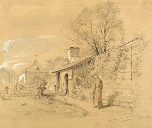 Beer, Wilhelm Amadeus -  -  - Auf dem Capuzinerberg zu Salzburg