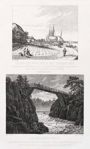 Beichling, Carl Heinrich -  -  - Landungsplatz zu Dresden. Mondschein