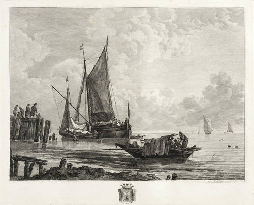 Sallieth, Matheus de - Nach Jan van de Cappelle - Nach Jan van de Cappelle - Küstenpartie mit Segelschiff