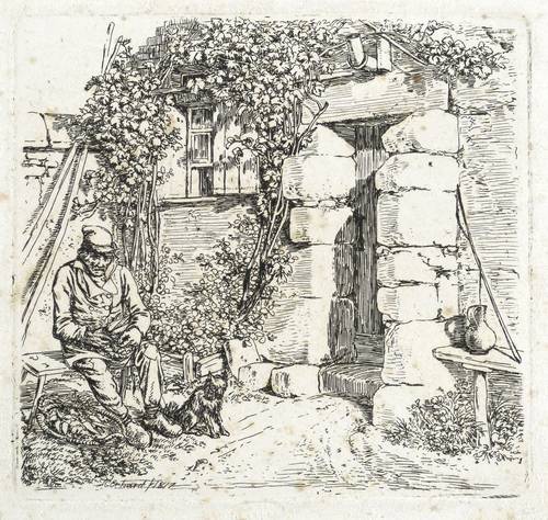 Erhard, Johann Christoph -  -  - Der Alte und sein Spitzhund