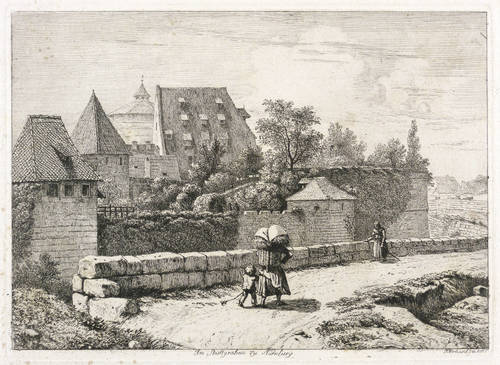 Erhard, Johann Christoph - Süddeutsche Ansichten - Süddeutsche Ansichten - Am Stadtgraben zu Nürnberg