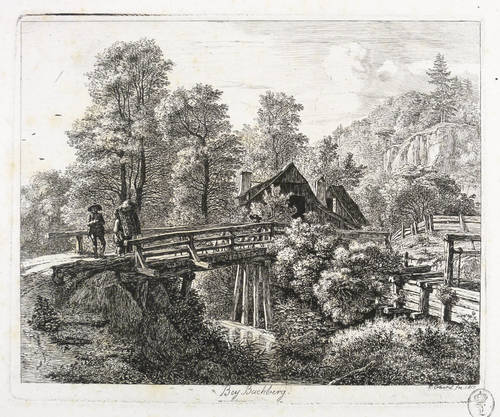 Erhard, Johann Christoph - Sechs Ansichten aus den Umgebungen des Schneeberges bei Wiener-Neustadt - Sechs Ansichten aus den Umgebungen des Schneeberges bei Wiener-Neustadt - Bey Buchberg (Puchberg am Schneeberg)