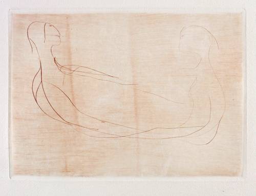 Altenbourg, Gerhard -  -  - Heitere Schwebe-Nike, einem Schwengel vereint