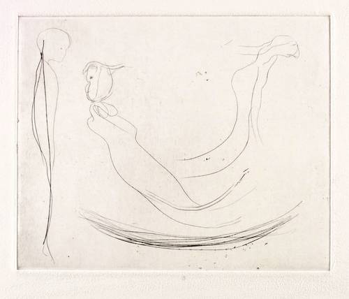 Altenbourg, Gerhard -  -  - Keimnaher Versuch flügelflatternder Verschattung