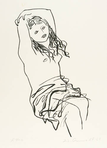 Arnold, Walter -  -  - Sitzendes Mädchen
