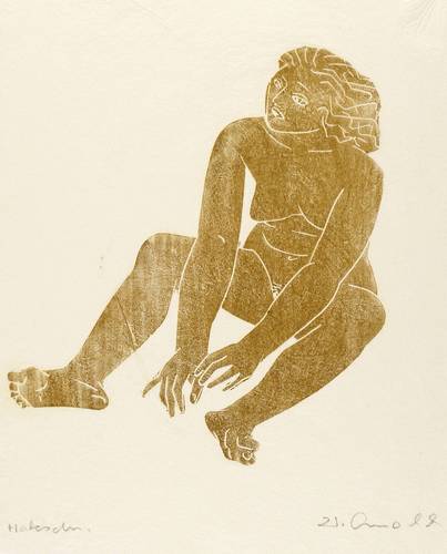 Arnold, Walter -  -  - Sitzender Akt