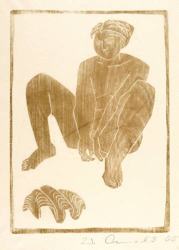 Arnold, Walter -  -  - Mädchen mit Muschel