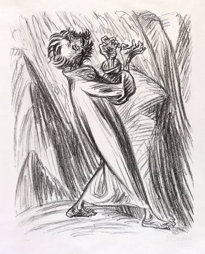 Barlach, Ernst -  -  - Empörung (Der Prophet Elias)