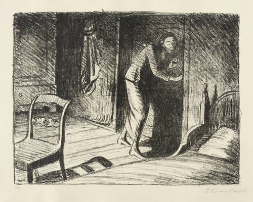 Barlach, Ernst - Der arme Vetter - Der arme Vetter - Die Lauscherin