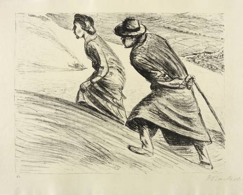 Barlach, Ernst - Der arme Vetter - Der arme Vetter - Ansteigendes Paar (über der Elbe)