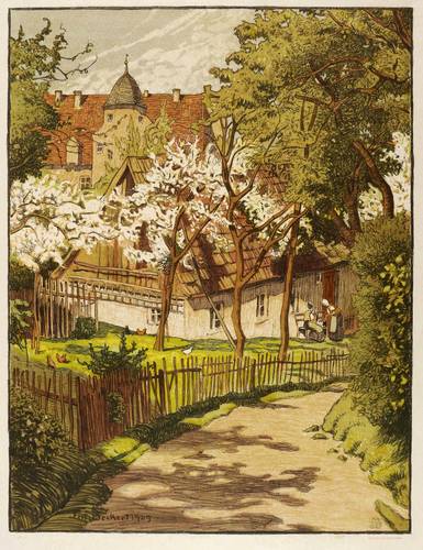 Beckert, Fritz -  -  - Im Mai (Sächsisches Landgut)