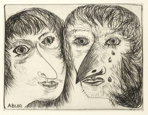 Böttcher, Agathe -  -  - Mädchen und Vogelfrau